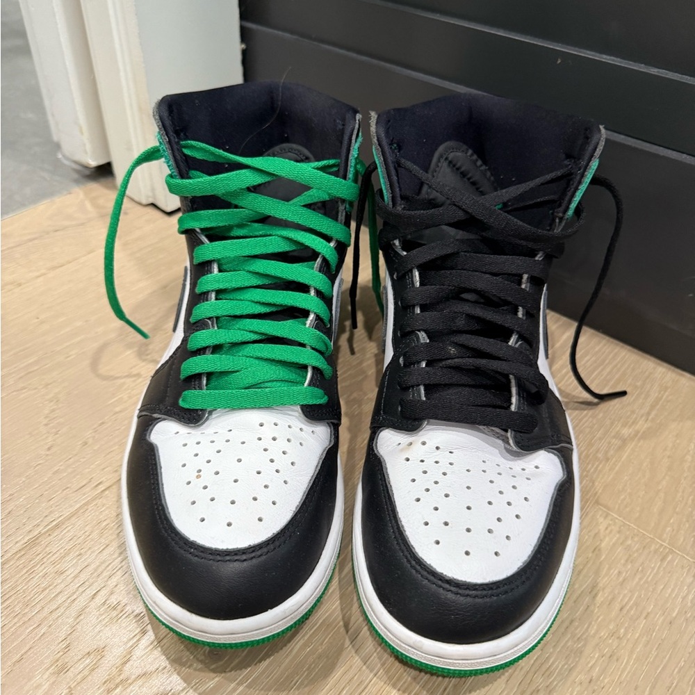 Nike Jordan one Athletic Shoes Black Green White